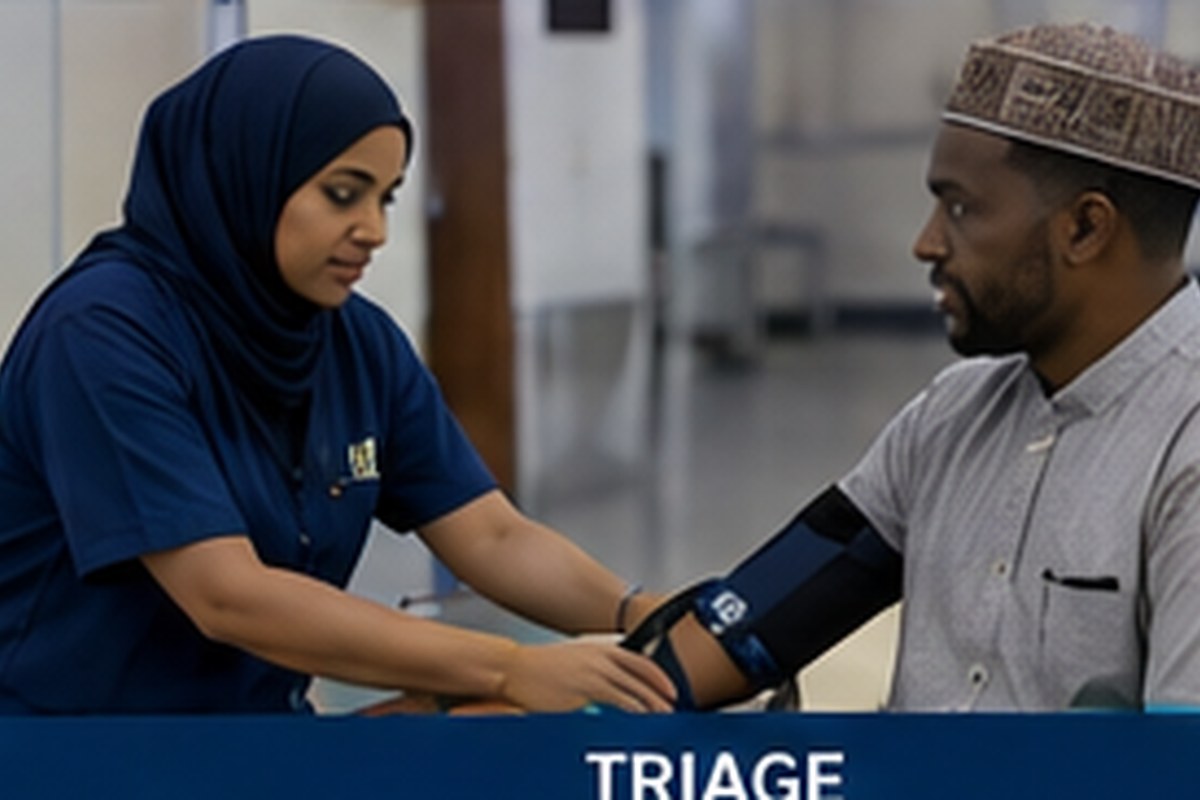 Triage at Count Medical and Diagnostic Limited, Garissa
